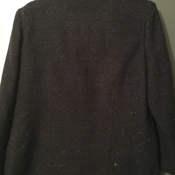Sag Harbor Black sparkle Blazer size 8 Lined - Picture 3 of 3